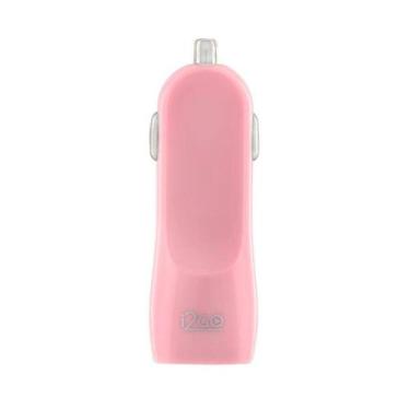 Imagem de Carregador Veicular I2GO com 2 Saídas USB Rosa