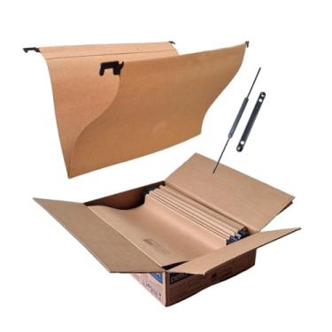 Imagem de Dello - Pasta Suspensa 0002 Kraft c/Grampo 360x240mm, Caixa com 50 unidades
