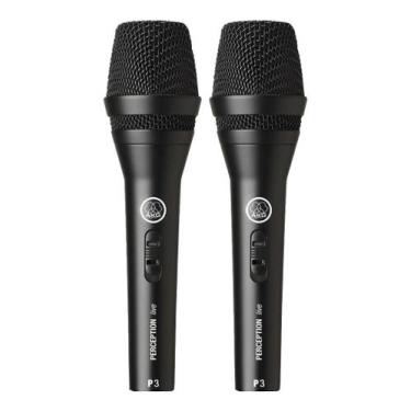Imagem de Kit 2 Microfones AKG Dinâmico P3S - Kit de Produtos