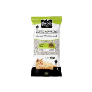 Imagem de Areia Higiênica Golden Breeze Perfume Maçã Verde para Gatos 4kg