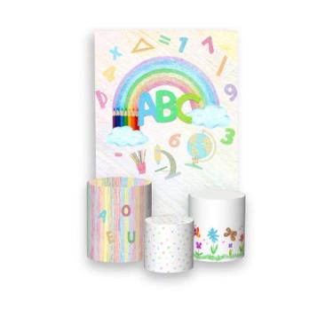 Imagem de Painel De Festa Vertical 1,50 x 2,20 + Trio De Capas Cilindro - Format