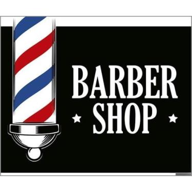 Imagem de Kit 3 Placas Sinalização - Barber Shop - Sinalizo