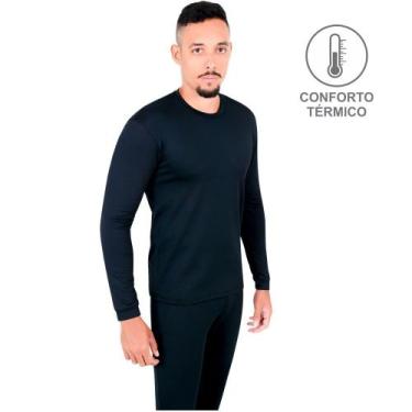 Imagem de Conjunto Rt Segunda Pele Térmica Maculino Para o Frio Extremo Preto  -