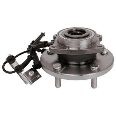 Imagem de SCITOO 513273 Novo cubo de rolamento da roda dianteira adequado 2008-2017 para Dodge Grand Caravan 2008-2016 para Chrysler Town & Country 5 terminais kit de montagem do cubo do eixo W/ABS 1 pacote