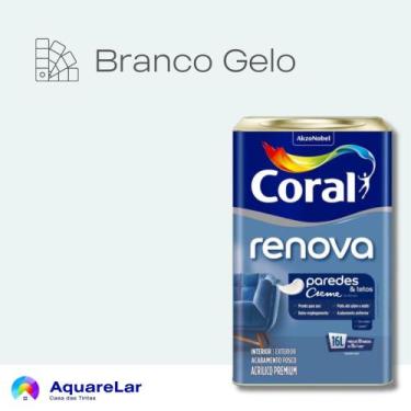 Imagem de Renova Paredes e Tetos Coral Fosco 16L, GELO