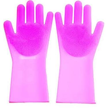 Imagem de luva para esfregar loucas - J&L NAIL, Roxo