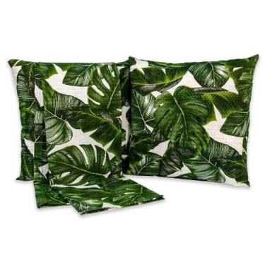 Imagem de Kit peseira QUEEN com 2 Capas de Almofadas 40x40cm Piquet - Rafaloro, 