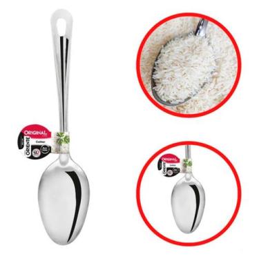 Imagem de Colher de Arroz Inox Original Utensílio Cozinha Premium - Ladiv Comerc