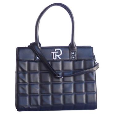 Imagem de Bolsa Grande Escritório Feminina Túlio Rossato Vegana Preta - Tulio Ro