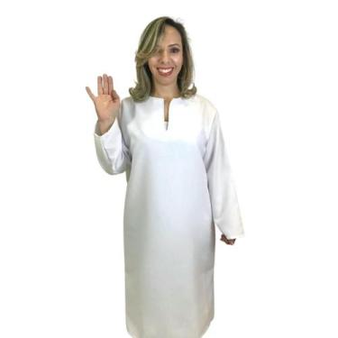 Imagem de Beca de Batismo Kit 10 unidades - Debora Becas, G, Branco