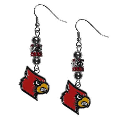 Imagem de NCAA Siskiyou Sports brincos femininos Louisville Cardinals Euro Bead cor de time tamanho único