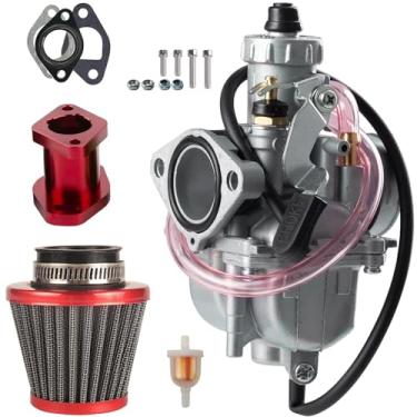 Imagem de Kit de carburador VM22 Carburador de 26 mm para Predator 212cc 196cc GX160 GX200 6,5hp Clone Engine 196cc CT200U KT196 Moto Mini Bike Race Go Kart 212cc Carburador com filtro de ar Mainfold