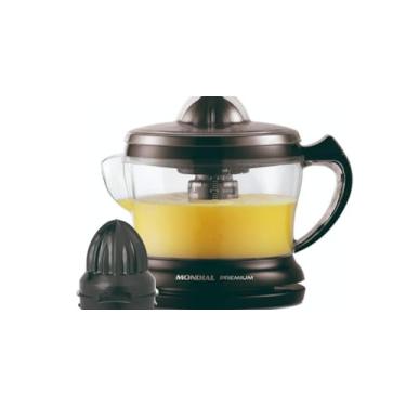 Imagem de Espremedor de Frutas Premium Mondial, Capacidade 1,25 Litros, 30W, Preto - Apenas Caixa Danificada