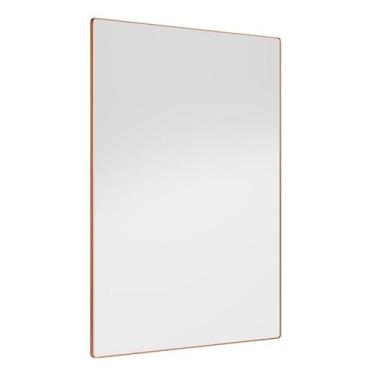 Imagem de Espelho Decorativo Star Com Moldura Cobre Rose - Tatite Decor