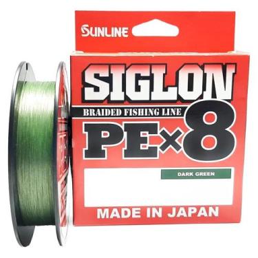 Imagem de Linha sunline siglon x8 pe 3 50lbs 300m dark green