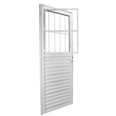Imagem de Porta de Giro em Alumínio Branco 210x80x3 cm Esquerda VLS Classic CRV