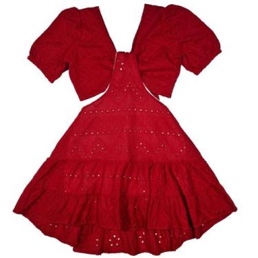 Imagem de Vestido Infantil Forrado Tecido Laise Delicadeza Conforto - 2L Kids, V