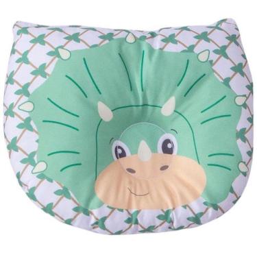 Imagem de Travesseiro de Bebê Anatômico Dino Verde - Miguel Baby