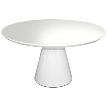 Imagem de Mesa de Jantar Cone 150 cm - Outros, Laca Branca
