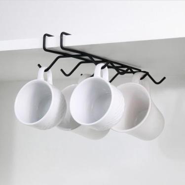Imagem de Suporte de xícaras organzidor pedurar Encaixável Plana Store, Preto