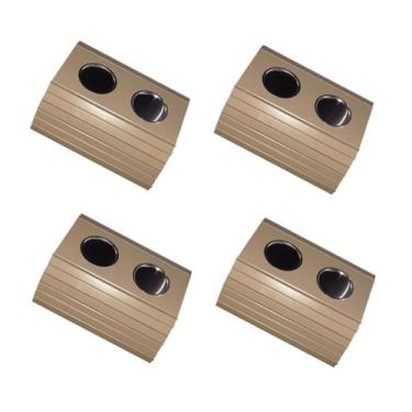 Imagem de Kit 04un Esteiras Para Braço De Sofá Com Porta Copos Alumínio Fend - M