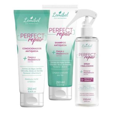 Imagem de Kit Perfect Repair Antiqueda Shampoo + Condicionador + Spray Finalizad