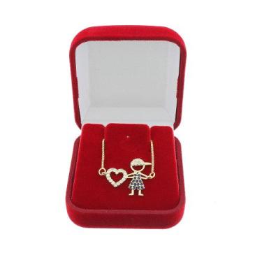 Imagem de Colar com Pingente Um Menino, Filho Banhado a Ouro 18k - Gabby Luxo Jo