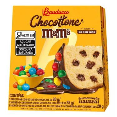 Imagem de Chocotone Bauducco Mini Panetone M&Ms de Chocolate 80g