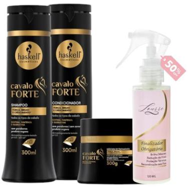 Imagem de Kit Cavalo Forte Shampoo + Cond + Máscara 300ml + Finalizador Obrigató