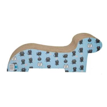 Imagem de Brinquedo Arranhador Pet Star Havai Branco Cat Meow - PetStar, Azul
