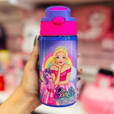 Imagem de Garrafa Térmica Inox Barbie Princesa Unicórnio 500ml Luxcel - Disney