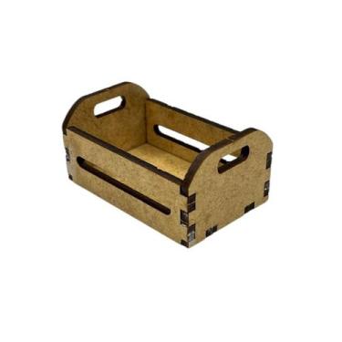 Imagem de Kit 15 Mini Caixotes MDF Cru 6,3cm Artesanato Decoração - ORTIZ