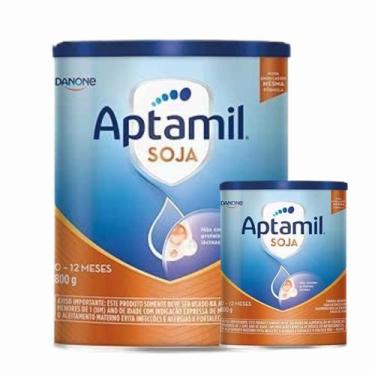 Imagem de 2 Latas- Aptamil Soja Fórmula Infantil Em Pó Danone 800g, 800g, Origin