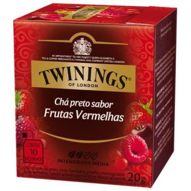Imagem de Twinings of london sabor chá preto com frutas vermelhas 20g