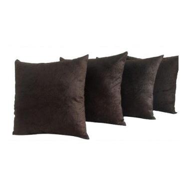 Imagem de - Kit 4 Almofadas Decorativas Sued 45x45 Tecido Super Macio - INGRID B