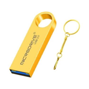 Imagem de Pendrive USB 3.0 de Metal - Alta Capacidade (32GB a 512GB), Ouro, 16 G