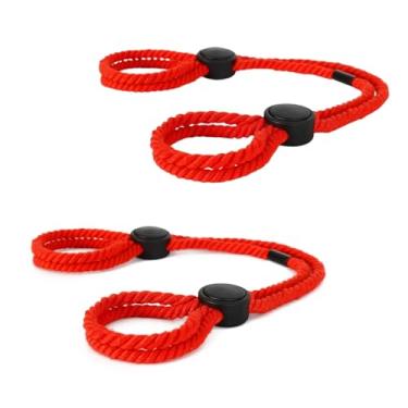 Imagem de Pulseiras de corda ajustável para mulheres, pulseiras de corda trançada, feitas à mão, punhos, tornozeleiras, para casal, algemas, pulseiras para rave, acessórios corporais, joias, Large, Algodão, Sem