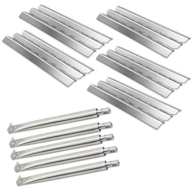 Imagem de Zemibi Peças de grelha de substituição para Broil King 9221-54 9221-64 9235-27 9635-87 Baron 320 Baron 340 Baron 420 Baron 440 Baron 490 Baron 540 Baron 590 Baron 590-S, Placas de calor para grelha e