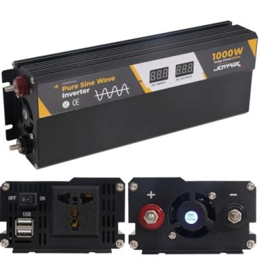 Imagem de Joyfox Inversor Energia Onda Senoidal Pura 800W 1000W 2000W 2500W 4000W 12v / 24v Para 110v / 220v Usb Conversor Transformador Tensão (12v Para 220v 1000W Pico 2000w)
