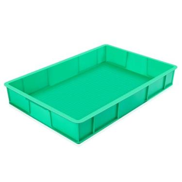 Imagem de Baderke Bandeja de drenagem de óleo de 61 x 39 cm para troca de óleo à prova de vazamento de mini geladeira, bandeja coletora de plástico para mini geladeiras, ar condicionado, máquinas embaixo do