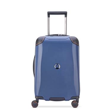 Imagem de DELSEY Paris Bagagem rígida de cacto com rodas giratórias, Azul marino, Carry-On 19 Inch, Bagagem de Cacto Rígido com Rodas Giratórias