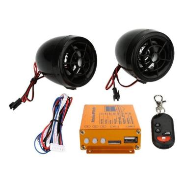 Imagem de Alarme Moto Motorcycle Áudio Caixa De Som Mp3 Usb Rádio Fm