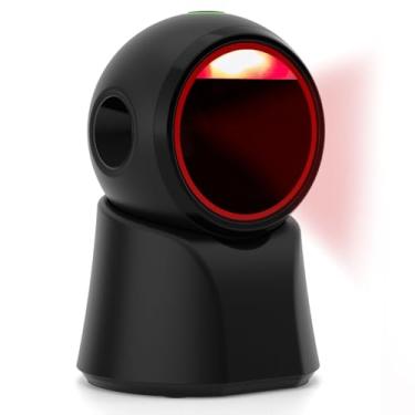 Imagem de Rabitpos Scanner de código de barras 1D 2D para desktop, leitor de código QR com fio USB, leitor de código de barras omnidirecional, leitura de tela para POS PC, supermercado, biblioteca, livraria de