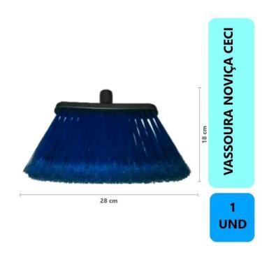 Imagem de 1 Unidade Vassoura Multiuso Ceci Nylon Plumada Reforçada Limpeza Inter