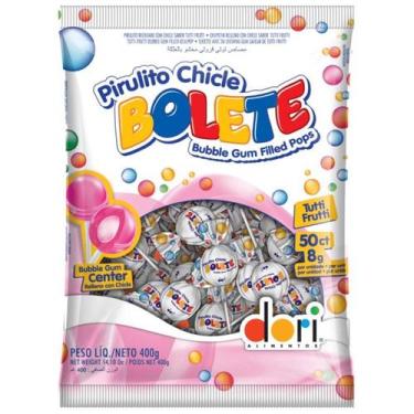 Imagem de Pirulito dori bolete chiclete c/50 tutti frutti