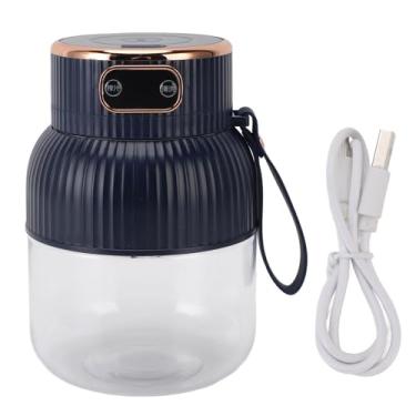 Imagem de Copo Portátil de Grande Capacidade Com Espremedor Elétrico Destacável Multifuncional para Reuniões, Uso Familiar, 600ml (BLUE)