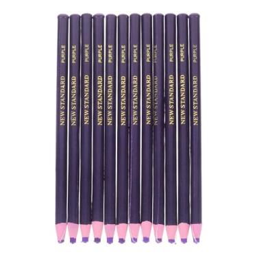 Imagem de OHPHCALL 12Pcs Descascar De Cera De Giz De Cera Pens Portátil Lápis De Giz De Cera Criativa Desenho De Graxa Criativa Para Marcação Em Madeira De Metal E Papel Roxo