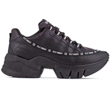 Imagem de Tênis Feminino Dad Chuncky Sneaker Ramarim 2380104 Preto, 38, Preto