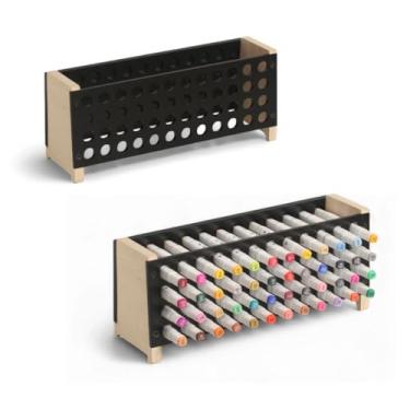 Imagem de Porta Caneta Estojo Ponta Dupla Organizador Bobbie Canetinha