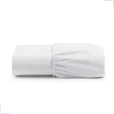 Imagem de Lençol Elástico Avulso Solteiro Casal Queen e King Micropercal 400 Fios (Branco, Casal)